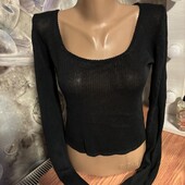 Кофта сетка укорочена вʼязана