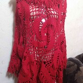 Гарне пончо в грудях 130 см.