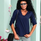 Блуза женская в синем цвете 46 размер