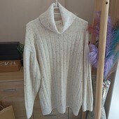 Молочний оверсайз джемпер під горло Mango