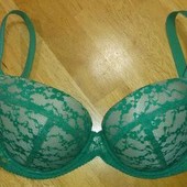 Шикарный бюстгальтер пуш - ап 75 С - зеленый (Авелин (Милавица) мод.66084