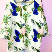 Свитер свитшот реглан со спущенным рукавом