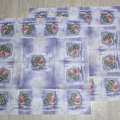 Дві різдвяні скатертини 80*80cм Syrah Німеччина