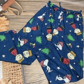 Флисовые пижамные штаны размер м/л, состояние отличное