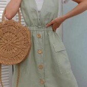 Льняной сарафан р. С-М