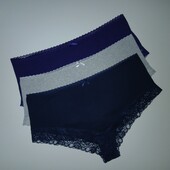 Комплект котонових трусиків з мереживом esmara xxxl