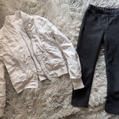 Ідеальний набор на дівчинку весна / осінь лосіни теплі та курточка 98/104 стан нового Mexx орігінал