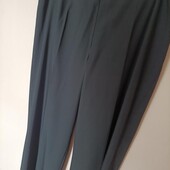 Плюс сайз чорні брюки з суміші вовни р.20