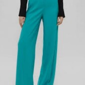Класичні брюки в яскраво бірюзовому кольорі р.12