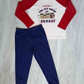 Primark + George брендовый хлопковый пижамный комплект на мальчика рост 110/116 см