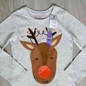 Primark брендовый новый хлопковый реглан на девочку рост 128 /134 см