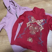 Гарні якісні фірмові кофтини на дівчинку 140 зріст як нові
