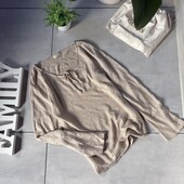 ✨ Бежевий светр з зав’язкою на грудях