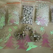 Набір сніжинок і наместин, 605шт