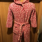 Халат мягусенький размер 7-8 р, 128 см. Fz. состояние отличное