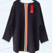 Брендовая вязаная кофта, джемпер с рукавами летучая мышь (XL)