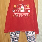 Флісова піжама або домашній костюм OVS р. 128-134 до 140 см. Див. заміри