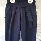 Шкільні стильні штанці з начосиком на 8-9 років