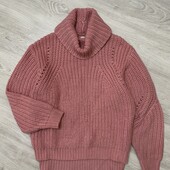 Трендовий светр оверсайз обʼємної вʼязки від River Island, розмір S.