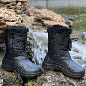 Жіночі теплі зимові чоботи, дутики на піні (женские сапоги)