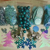 Набір сніжинок і наместин, 700шт