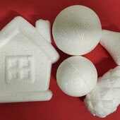 Набір пінопластових фігур для дитячої творчості, створення ялинки 5шт