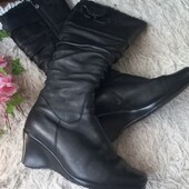 Кожаные зимние сапоги р 38 стелька 24