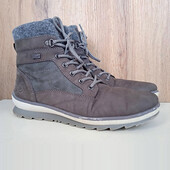 Німецькі натуральні нубукові кеди, чоловічі кросівки, утеплені хайтопи зима демі, р. 43