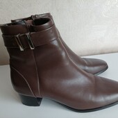 Шоколадні шкіряні черевики р.5