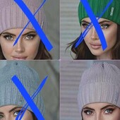 Жіноча шапка з підворотом Lavisio лаванда.