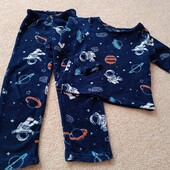 Тепла плюшева піжама р.110-116