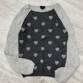 Чарівний светр від Next, розмір 8. 60% бавовна, 10% шерсть.