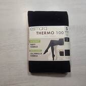 Есмара! Жіночі термоколготки, теплі жіночі колготки! 100 ден, чорні! 36/38 євро! Лот 21