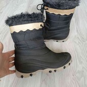 теплые сапожки цвет черный размер евро 36