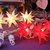 Светодиодная гирлянда 3D звезды наружнее и внутреннее применение