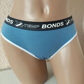Бавовняні жіночі трусики сліпи bonds 8 (хS) сині женские трусы 6505