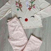 Pepperts! + F&F брендовый теплый пижамный комплект на подростка рост 146/152 см