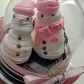 Зефірні сніговики у подарунковій упаковці