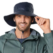 ♕ Стильна шкіряна панама унісекс від Tchibo (Німеччина), розмір універсальний