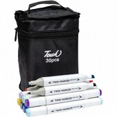 Набір скетч-маркерів 30 кольорів BV820-30 у сумці двосторонні