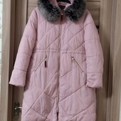 Стильная удлиненная куртка зима р.3ХL/52
