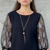 Нарядная блуза с украшением р.42,44