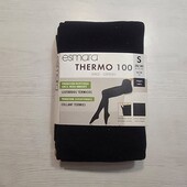 Есмара! Жіночі термоколготки, теплі жіночі колготки! 100 ден, чорні! 36/38 євро! Лот 20