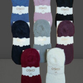 Шкарпетки слідки норкова вовна 4 парі асорті кольорів.