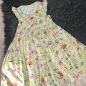 Next 5-6р літня сукня бавовна жовтий вершкове масло