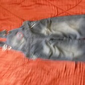 Теплий джинсовий комбінізон