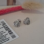 Срібні сережки пусети