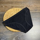 Арт.1327 жіночі трусики котонові чорні сліпи від c&a розмір L .