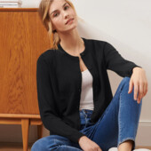 ♕ Вишуканий жіночий кардиган тонкої в'язки, рр.наші 44-46(36/38 євро)