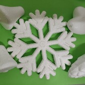 Набір пінопластових фігур для дитячої творчості, створення новорічних іграшок 5шт